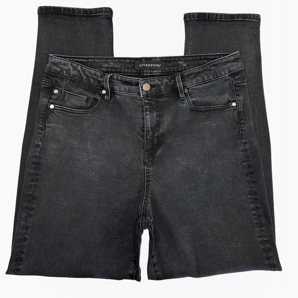 Liverpool The Girlfriend Straight Leg High-Rise 73% Cotton Women’s Jeans - 32 - Picture 8 of 17